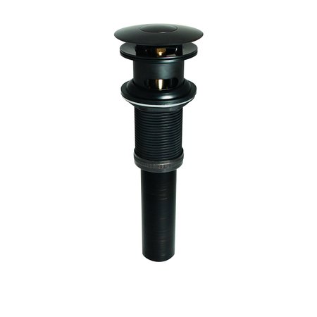 KEENEY MFG Push Button Bathroom Sink Drain with Overflow, Bronze K820-75BRZ